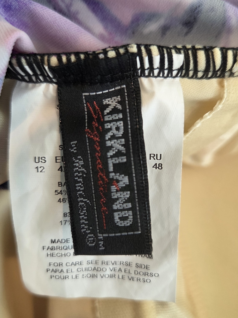 Kirkland Signature Miraclesuit Purple Floral Swimsuit 12 NWT - Picture 3 of 8